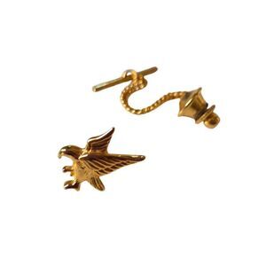 VINTAGE EAGLE TIE PIN TACK GOLD TONE